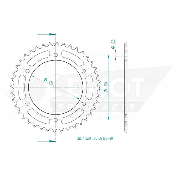 Esjot - Crown - 520 - 40 denti