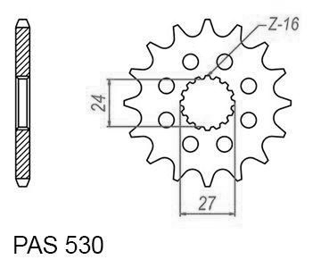 Suzuki Gable - 530 - 18 denti - simile JTF423 - Made in Germania