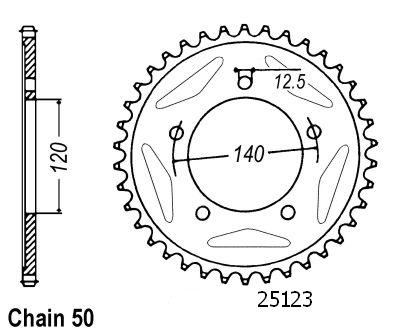 Suzuki Steel Crown - 530 - 41 Denti - simile JTR1797 - Made in Germania