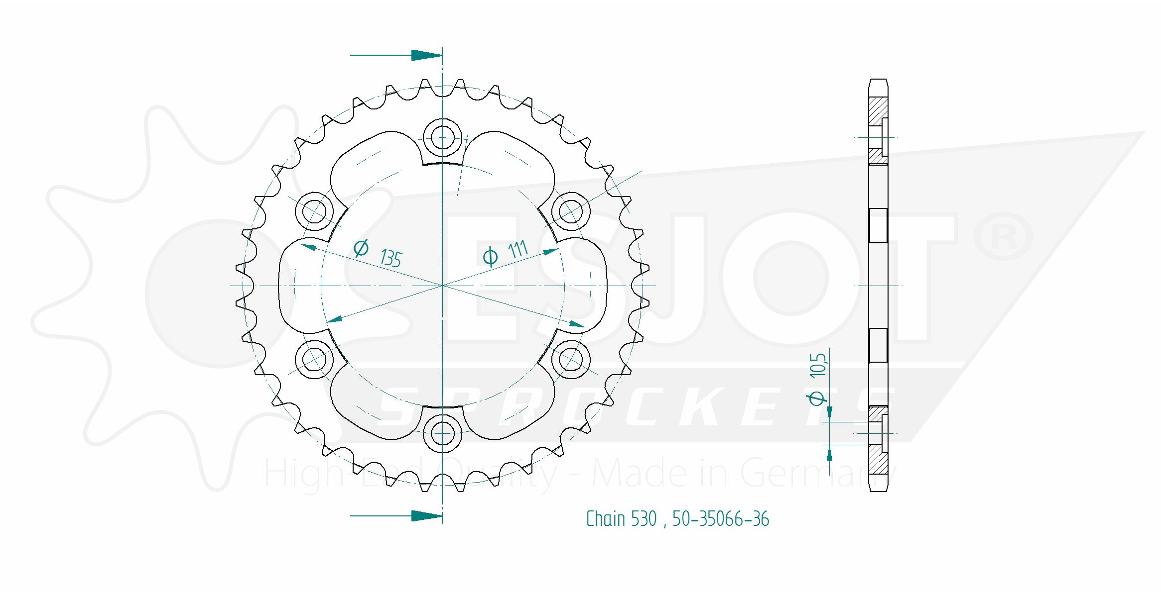 Esjot - Crown - 530 - 36 denti