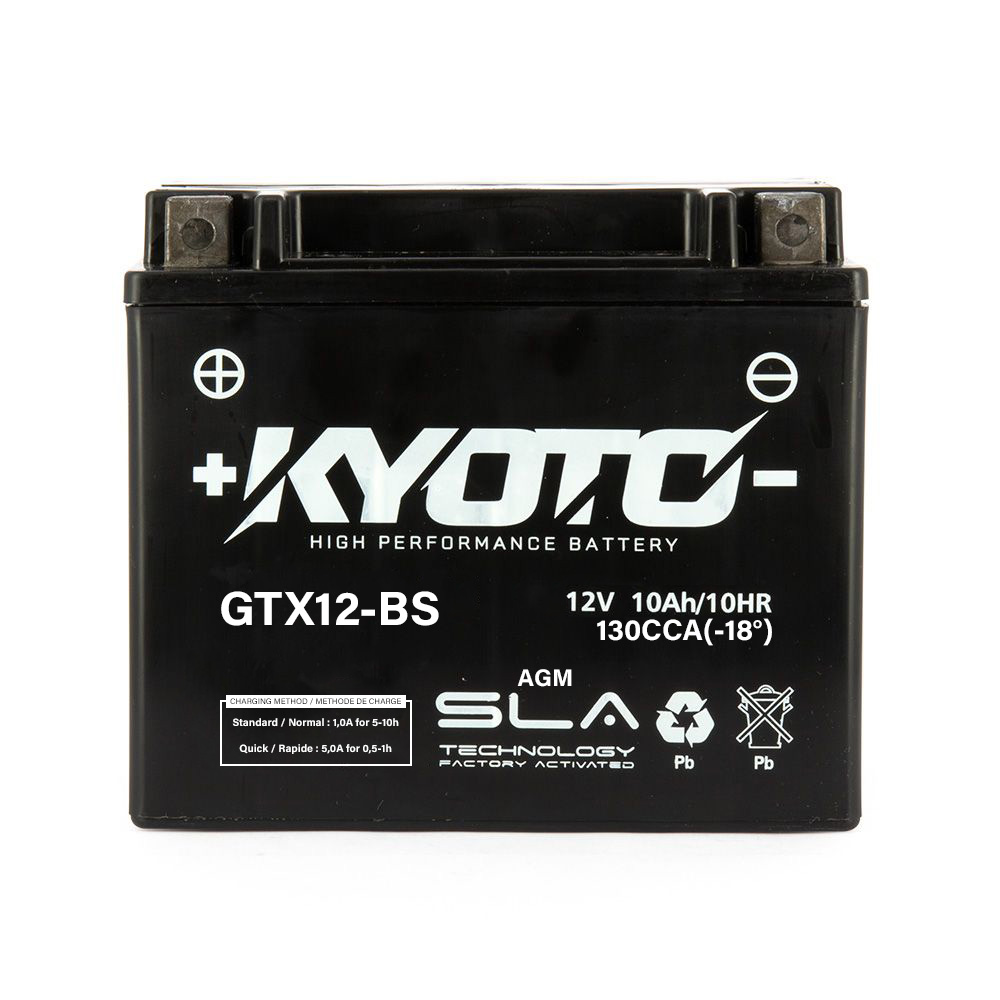 Batteria KTX12-FA - AGM - Senza manutenzione - Pronta all'uso (YTX12)