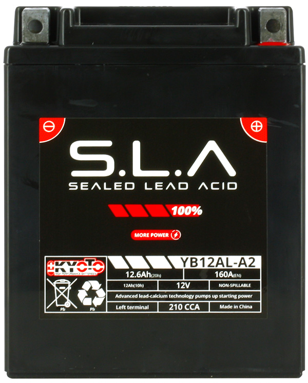 Batteria KB12AL-A2-FA - AGM - Senza manutenzione - Pronta all'uso (YB12AL-A2)
