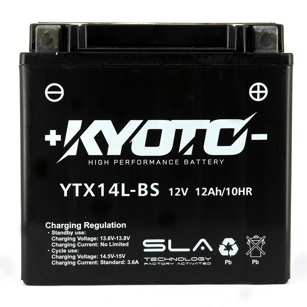 Batteria KTX14L-FA - AGM - Senza manutenzione - Pronta all'uso (YTX14L)