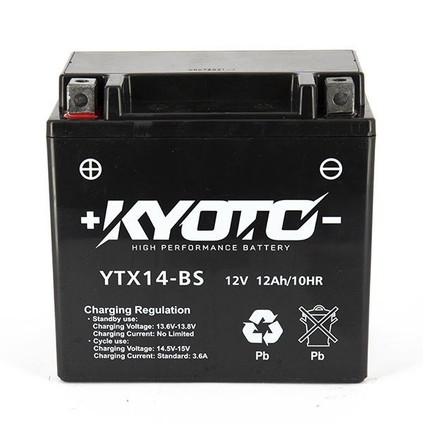 Batteria KTX14-FA - AGM - Senza manutenzione - Pronta all'uso (YTX14)