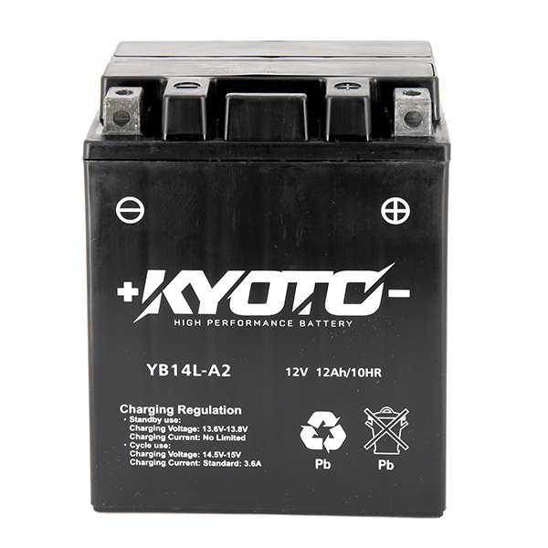 Batteria KB14L-A2-FA - AGM - Senza manutenzione - Pronta all'uso (YB14L-A2)
