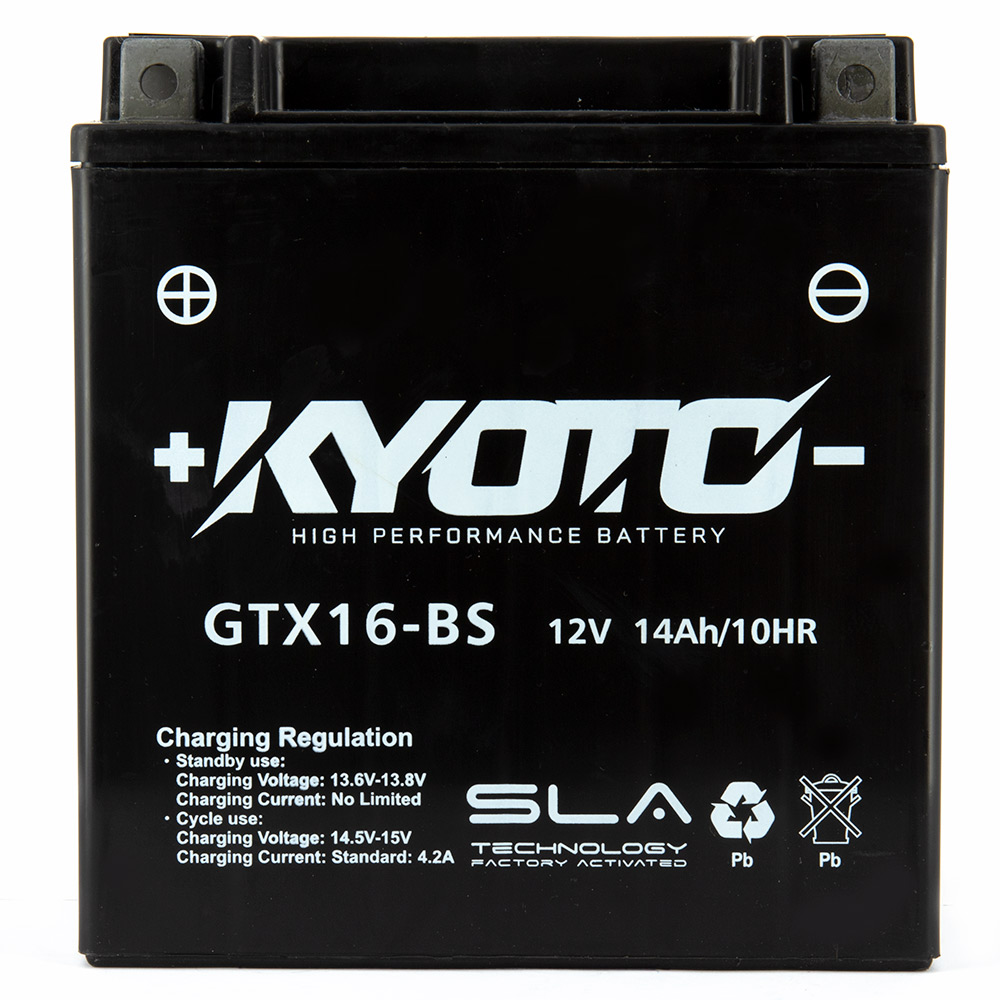 Batteria KTX16-FA - AGM - Senza manutenzione - Pronta all'uso (YTX16)