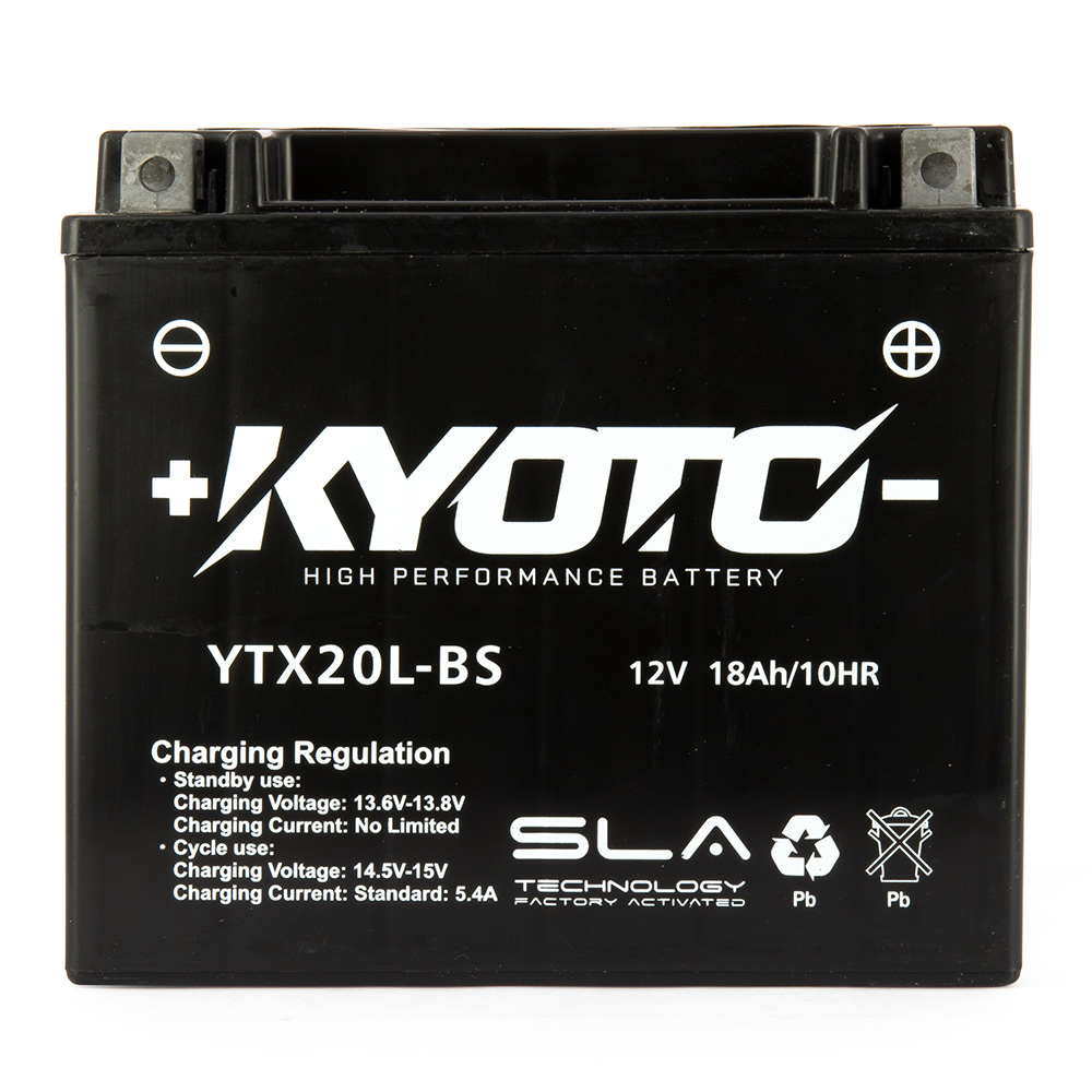 Batteria KTX20L-FA - AGM - Senza manutenzione - Pronta all'uso (YTX20L)