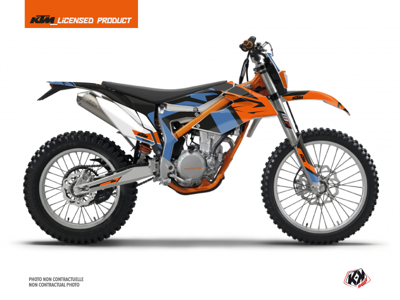 Kit Moto Cross Skyline ktm 350 freeride blu