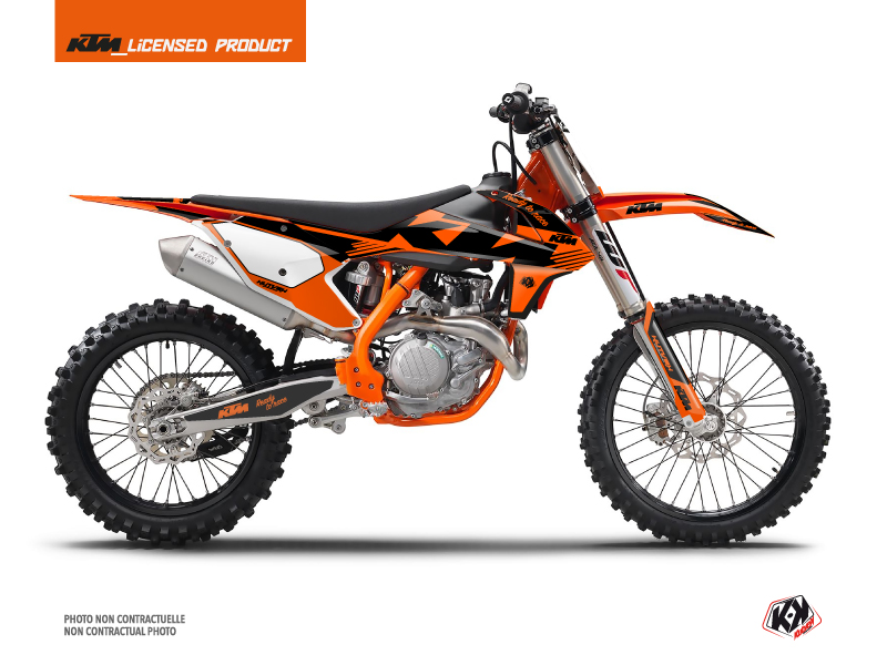 Kit Moto Cross retro' ktm 450 sxf arancione