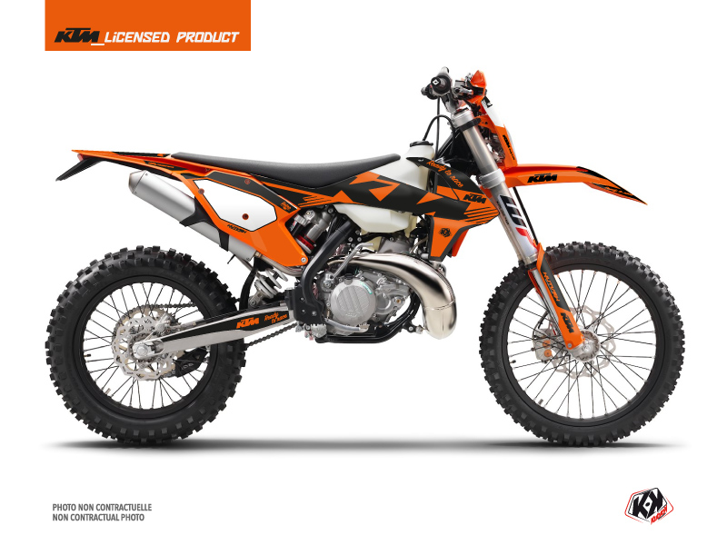 Kit Moto Cross retro' KTM Excf arancione