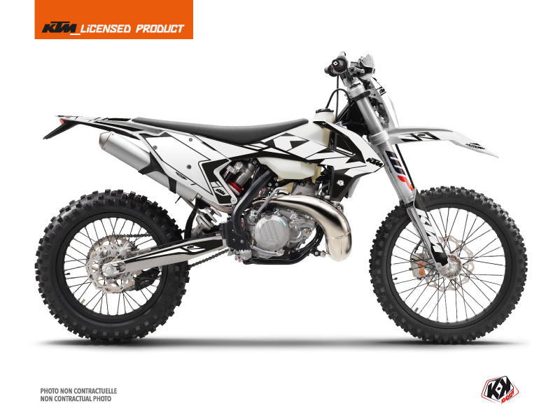 Kit Déco Moto Cross Reflex KTM EXC-EXCF Bianco