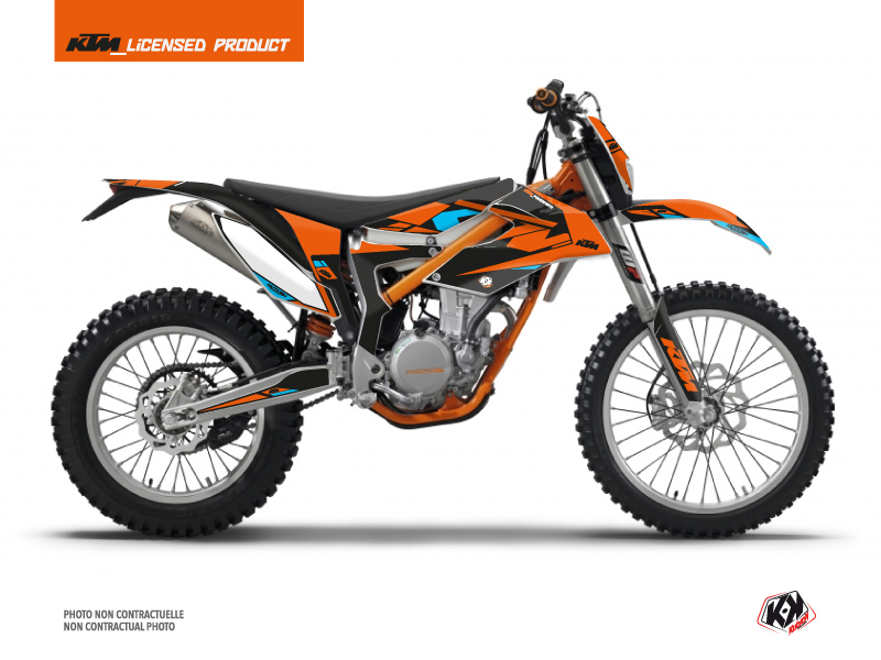 Kit Déco Moto Cross Reflex KTM 350 FREERIDE Arancione
