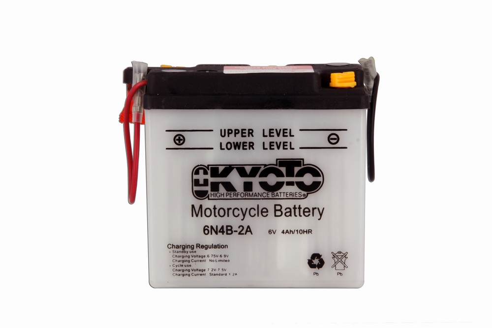 Batteria 6N4B-2A - Convenzionale - Con manutenzione - Fornita con kit acido