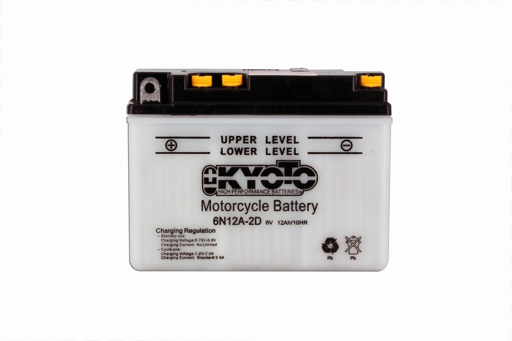 Batteria 6N12A-2D - Convenzionale - Con manutenzione - Fornita con pack acido