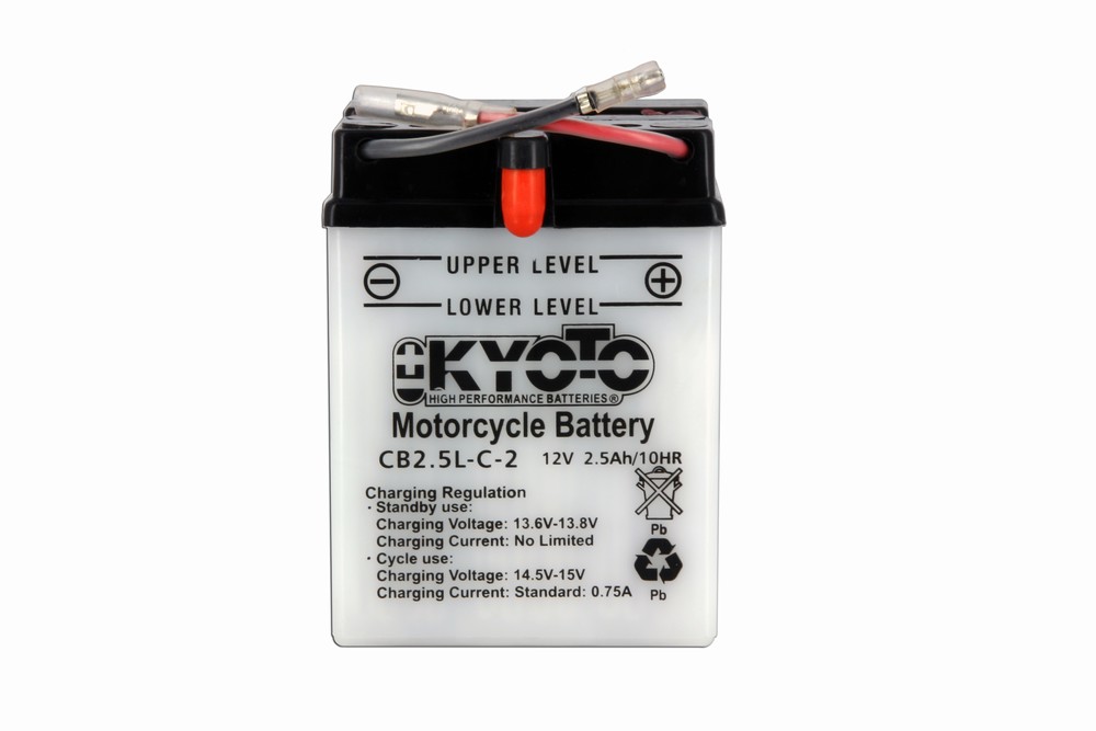 Batteria KB2.5L-C2 - Convenzionale - Con manutenzione - Fornita con kit acido (YB2-5L-C2)