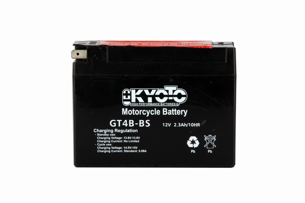 Batteria KT4B-BS - AGM - Senza manutenzione - Fornita con kit acido (YT4B)