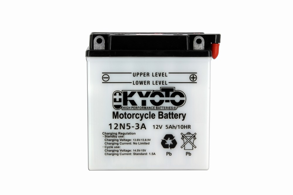 Batteria 12N5-3A - Convenzionale - Con manutenzione - Fornita con pack acido