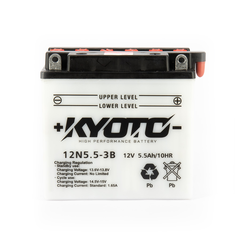 Batteria 12N5.5-3B - Convenzionale - Con manutenzione - Fornita con pack acido