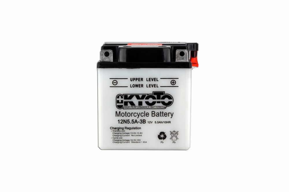 Batteria 12N5.5A-3B - Convenzionale - Con manutenzione - Fornita con pack acido