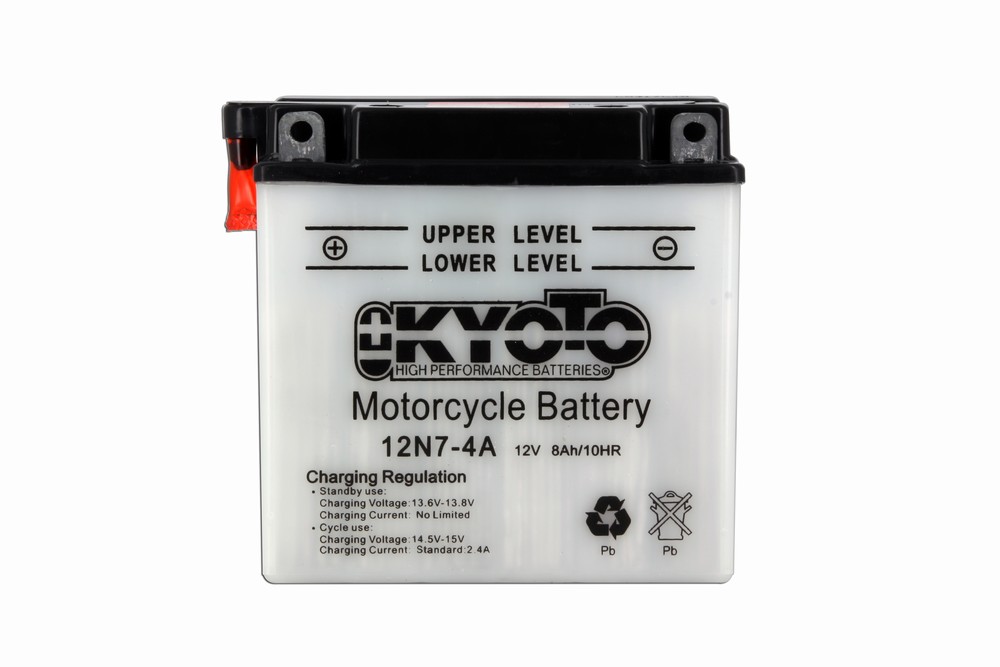 Batteria 12N7-4A - Convenzionale - Con manutenzione - Fornita con pack acido