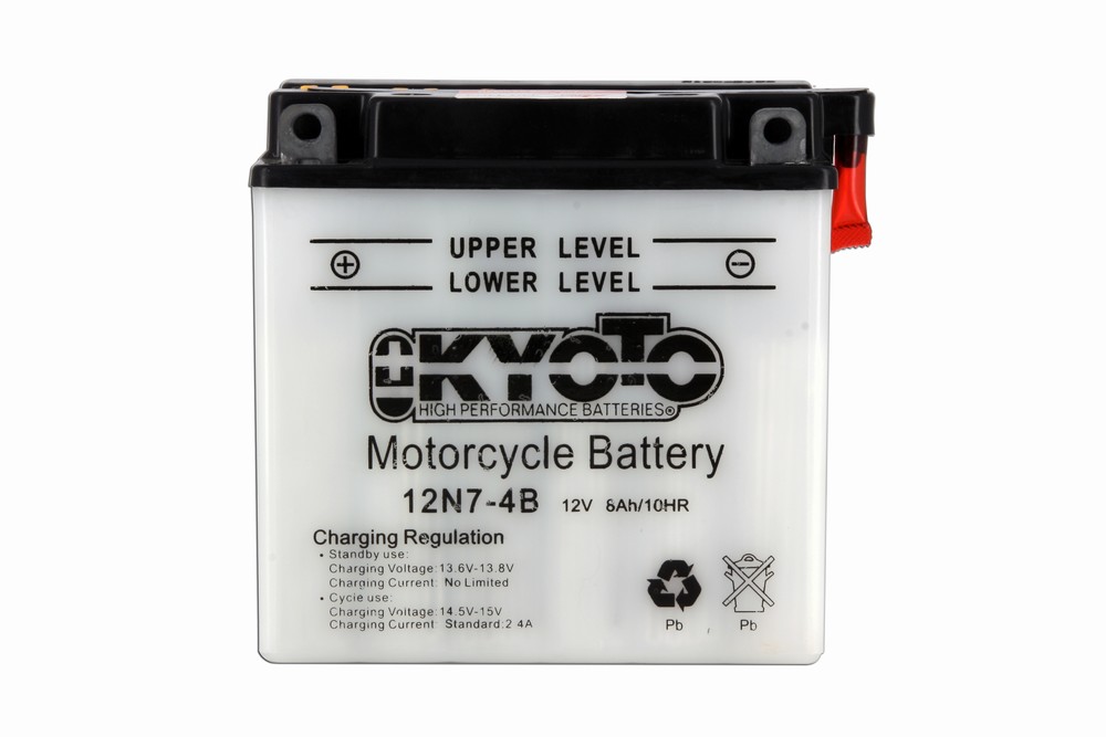 Batteria 12N7-4B - Convenzionale - Con manutenzione - Fornita con kit acido