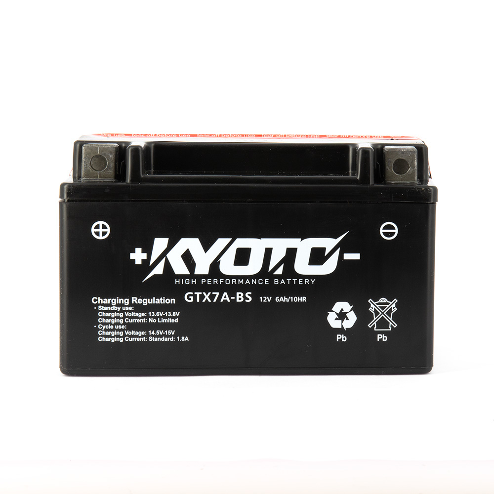 Batteria KTX7A-BS - AGM - Senza manutenzione - Fornita con pack acido (YTX7A)