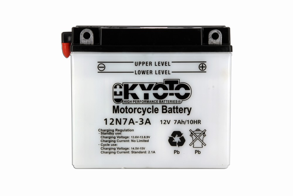 Batteria 12N7A-3A - Convenzionale - Con manutenzione - Fornita con pack acido