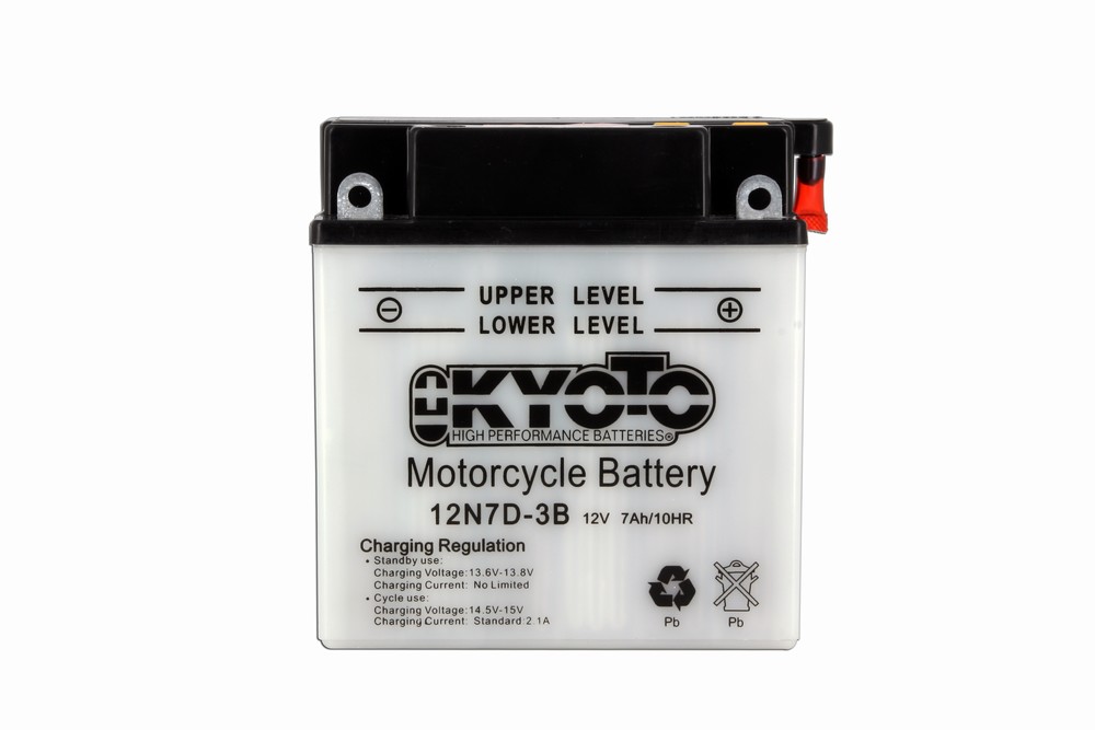 Batteria 12N7D-3B - Convenzionale - Con manutenzione - Fornita con pack acido