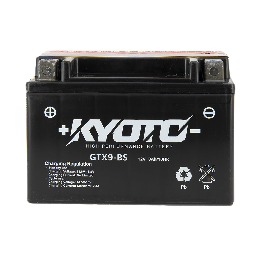 Batteria KTX9-BS - AGM - Senza manutenzione - Fornita con kit acido (YTX9)