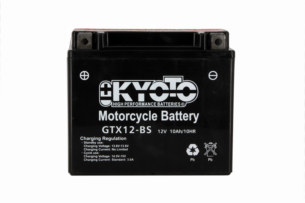 Batteria KTX12-BS - AGM - Senza manutenzione - Fornita con pack acido (YTX12)