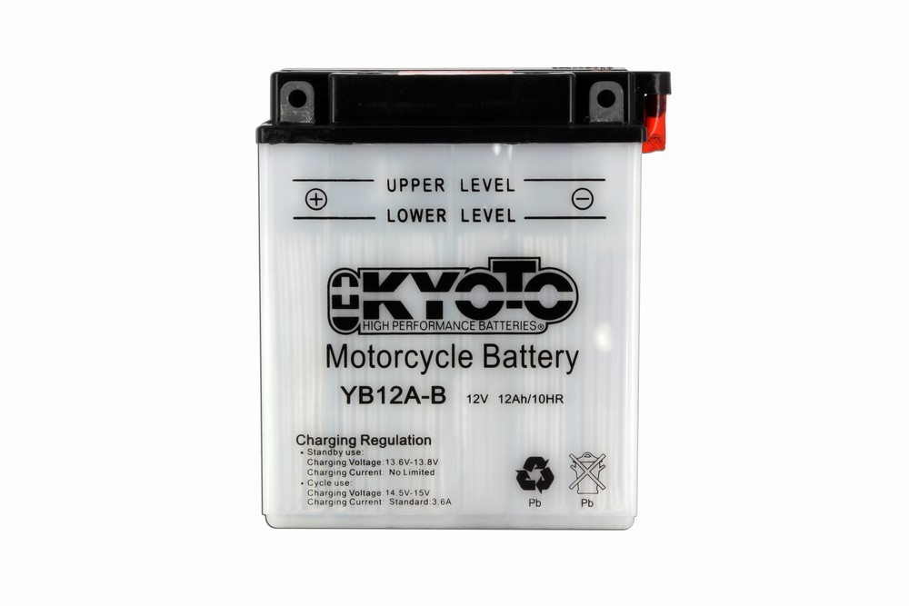 Batteria KB12A-B - Convenzionale - Con manutenzione - Fornita con kit acido (YB12A-B)