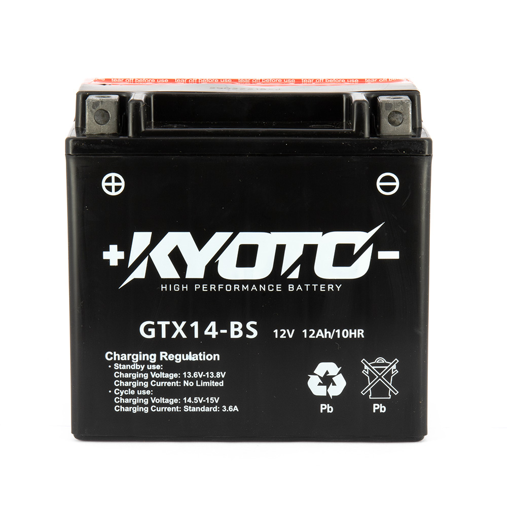 Batteria KTX14-BS - AGM - Senza manutenzione - Fornita con pack acido (YTX14)