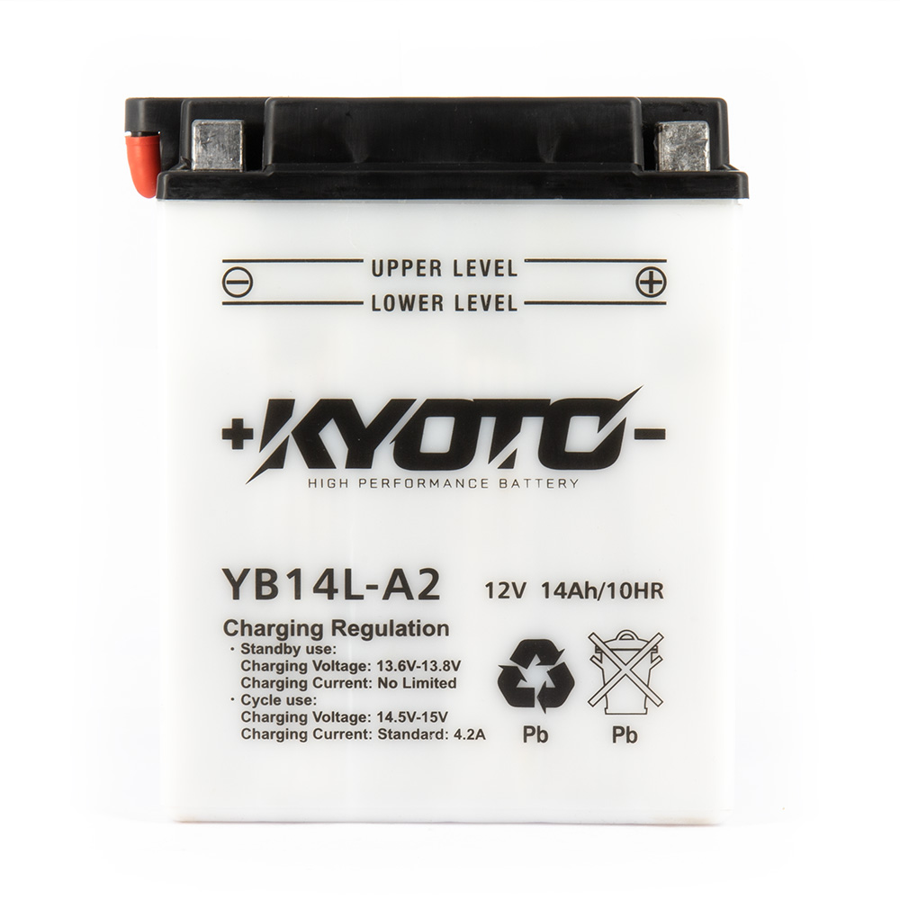 Batteria KB14L-A2 - Convenzionale - Con manutenzione - Fornita con kit acido (YB14L-A2)