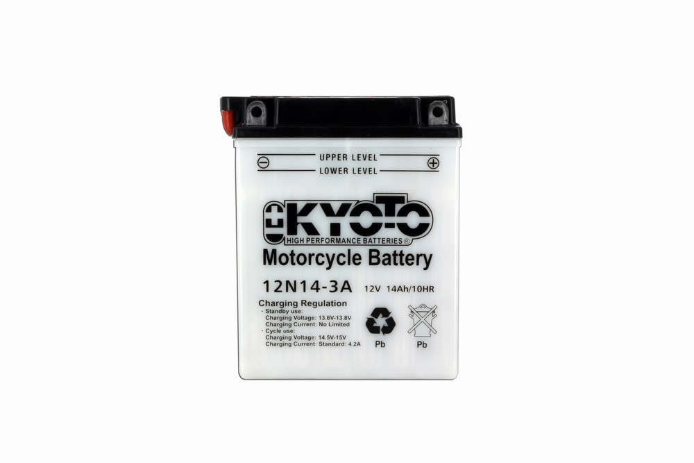 Batteria 12N14-3A - Convenzionale - Con manutenzione - Fornita con pack acido