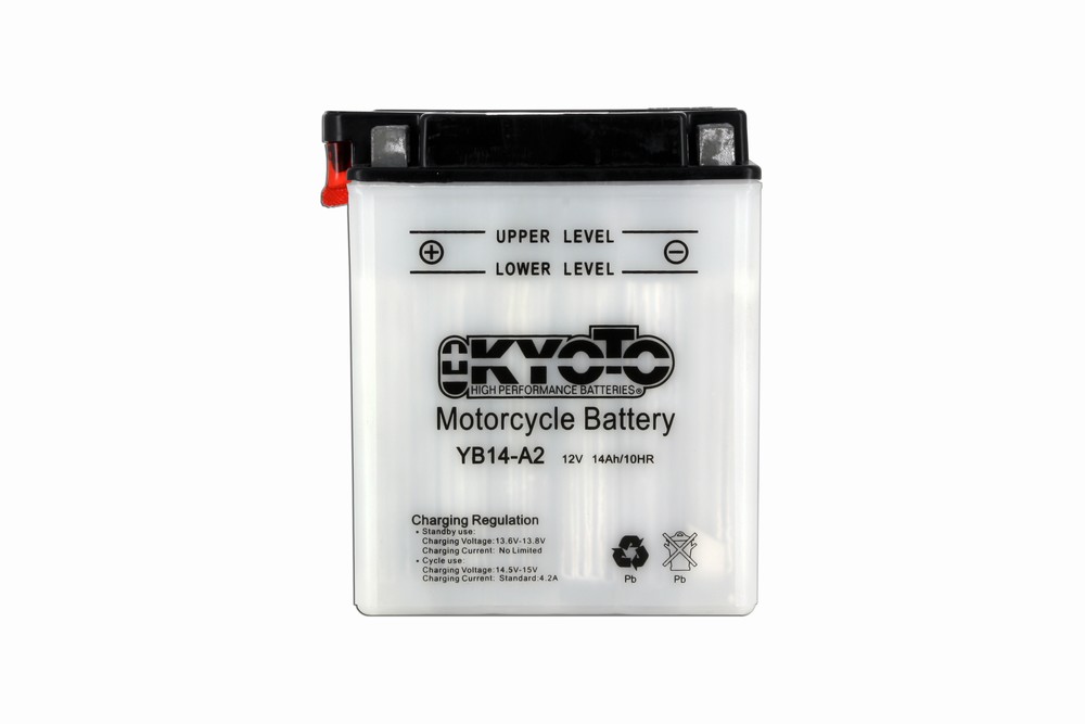 Batteria KB14-A2 - Convenzionale - Con manutenzione - Fornita con kit acido (YB14-A2)