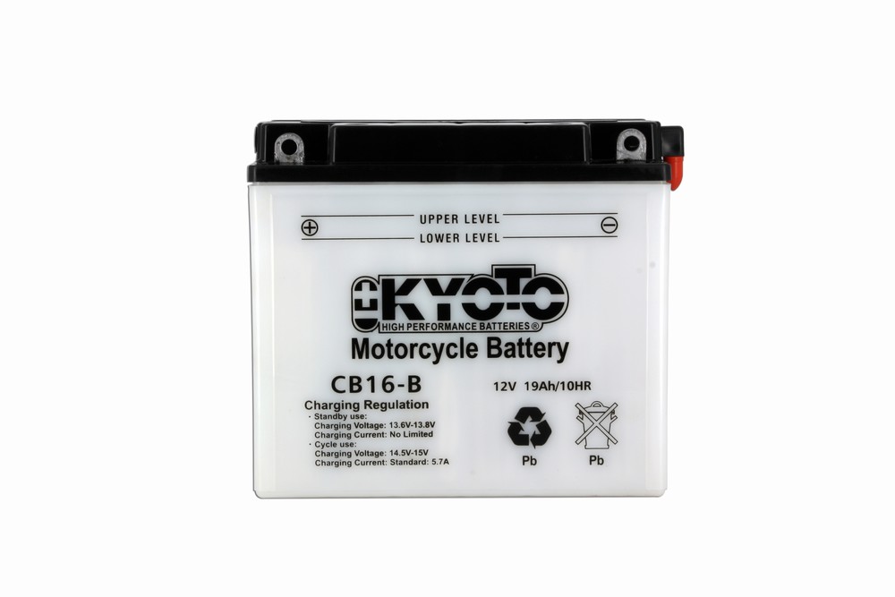 Batteria KB16-B - Convenzionale - Con manutenzione - Fornita con pack acido (YB16-B)