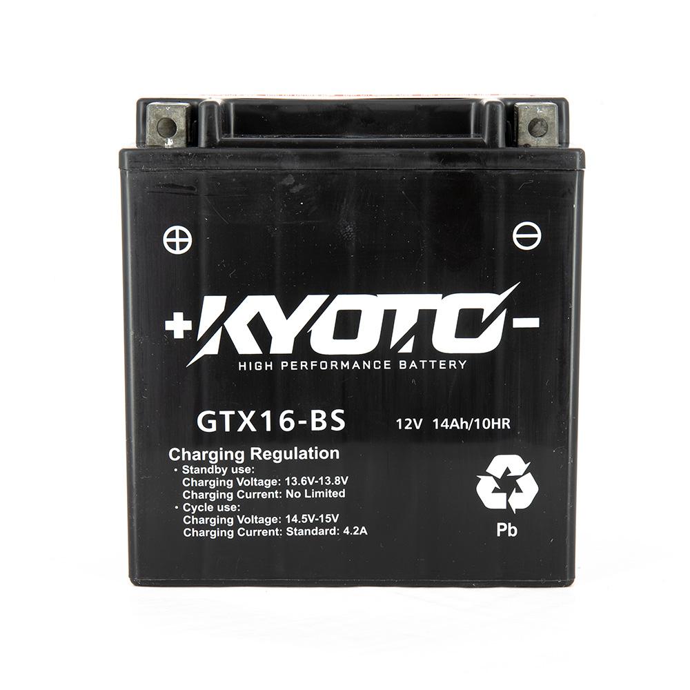 Batteria KTX16-BS - AGM - Senza manutenzione - Fornita con kit acido (YTX16)