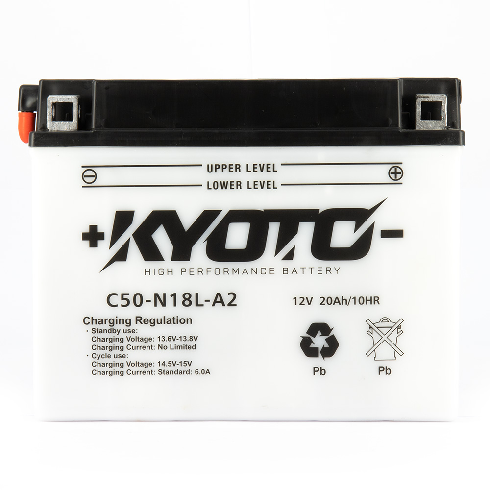 Batteria K50-N18L-A2 - Convenzionale - Con manutenzione - Fornita con pacco acido (Y50-N18L-A)