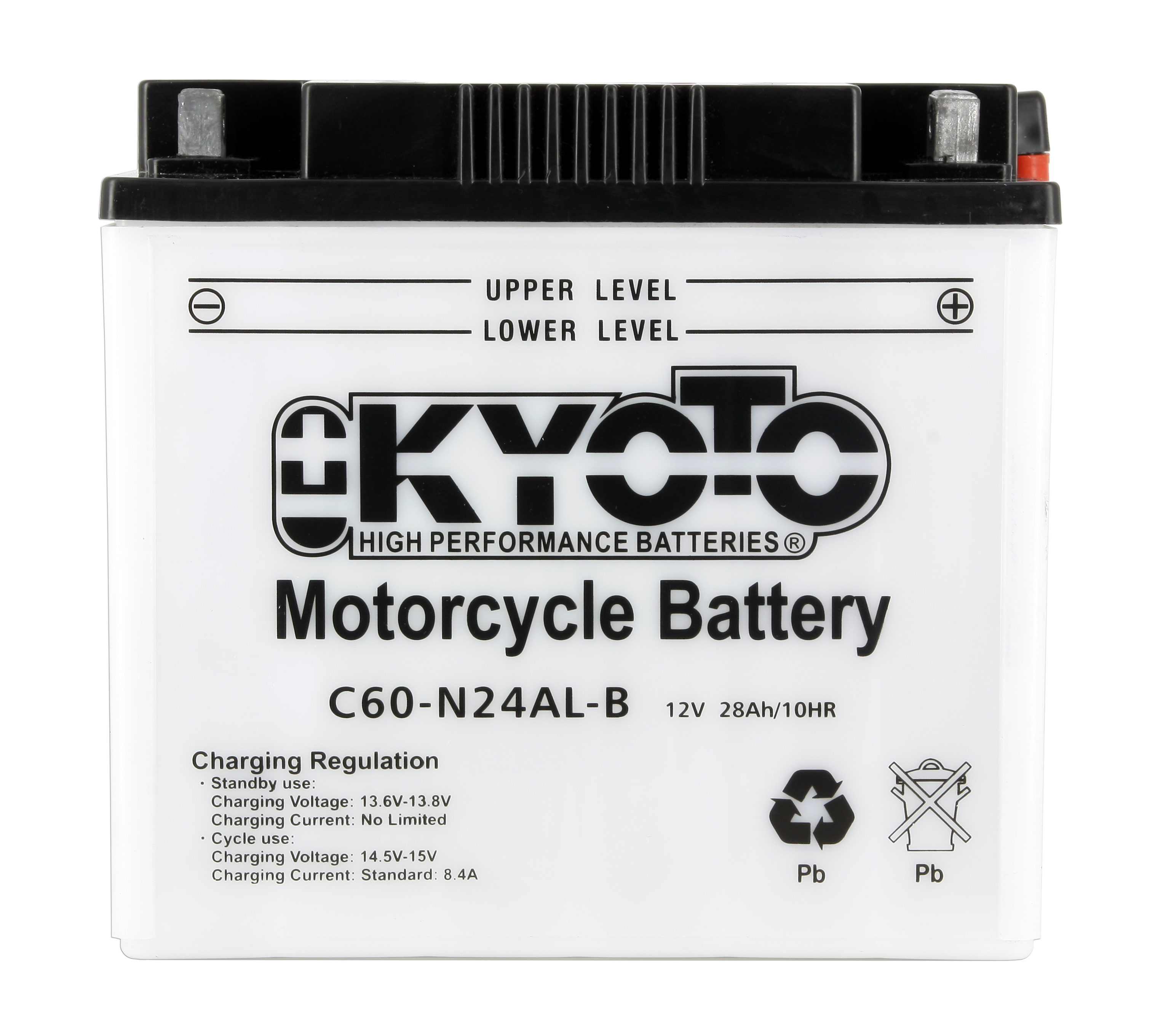 Batteria K60-N24AL-B - Convenzionale - Con manutenzione - Fornita con kit acido (Y60-N24AL-B)