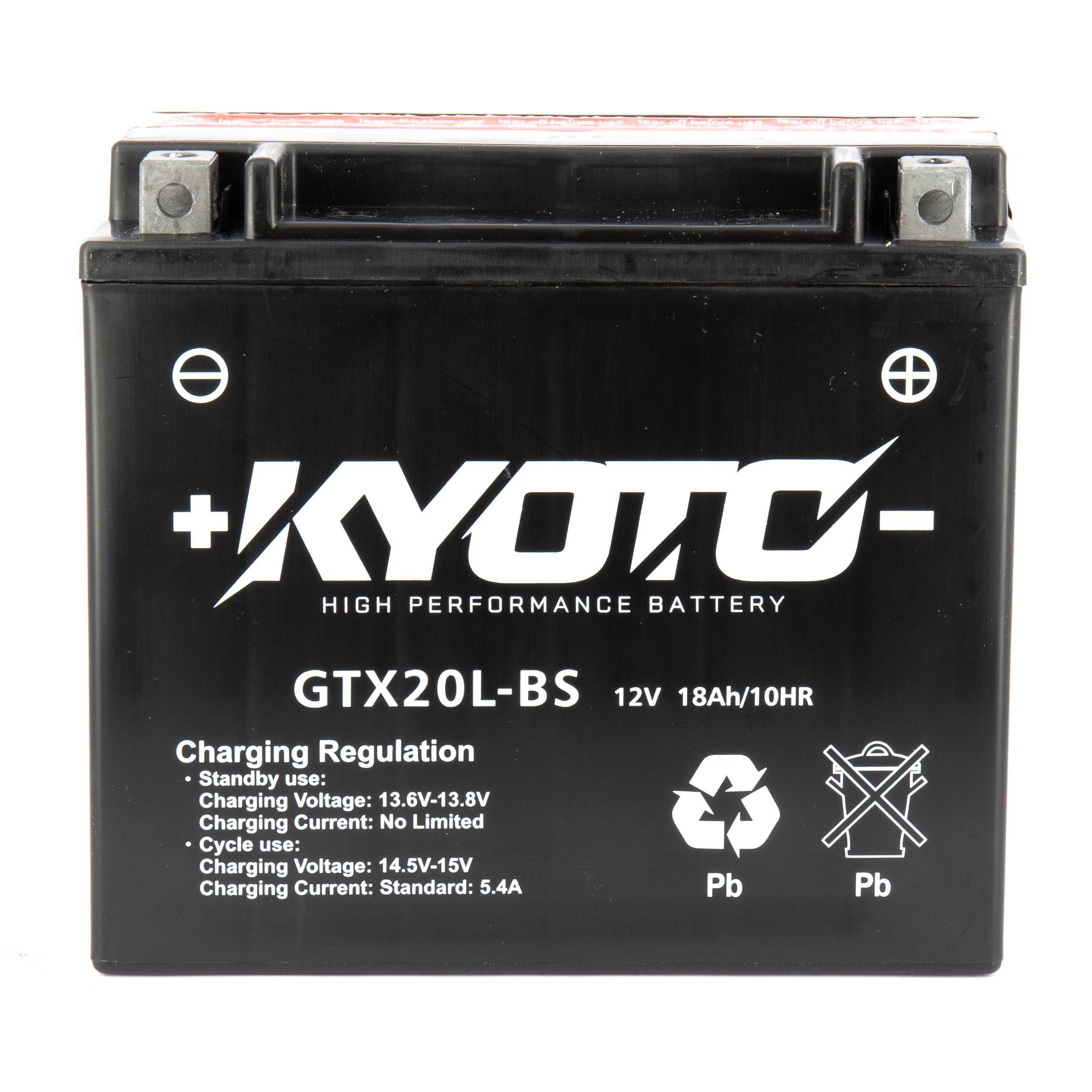 Batteria KTX20L-BS - AGM - Senza manutenzione - Fornita con pack acido (YTX20L)