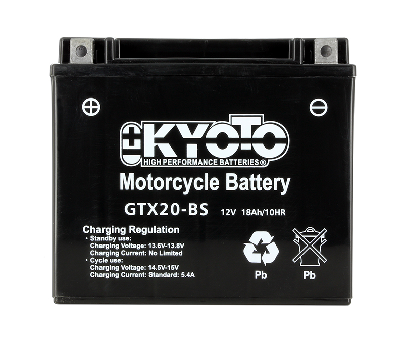 Batteria KTX20-BS - AGM - Senza manutenzione - Fornita con pack acido (YTX20)