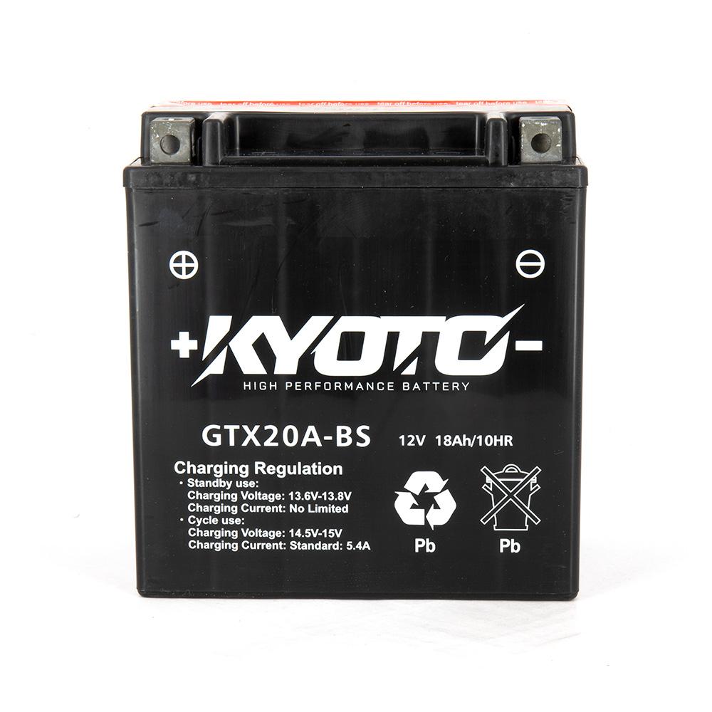Batteria KTX20A-BS - AGM - Senza manutenzione - Fornita con pack acido (YTX20A)
