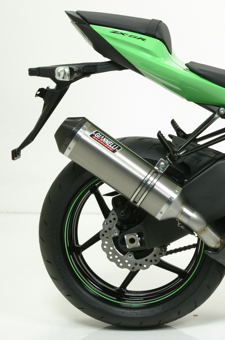 Scarico ZX6R 2009/2010 Linea Completa Silenziatore Titanio Terminale Carbonio Omologato CAP 9