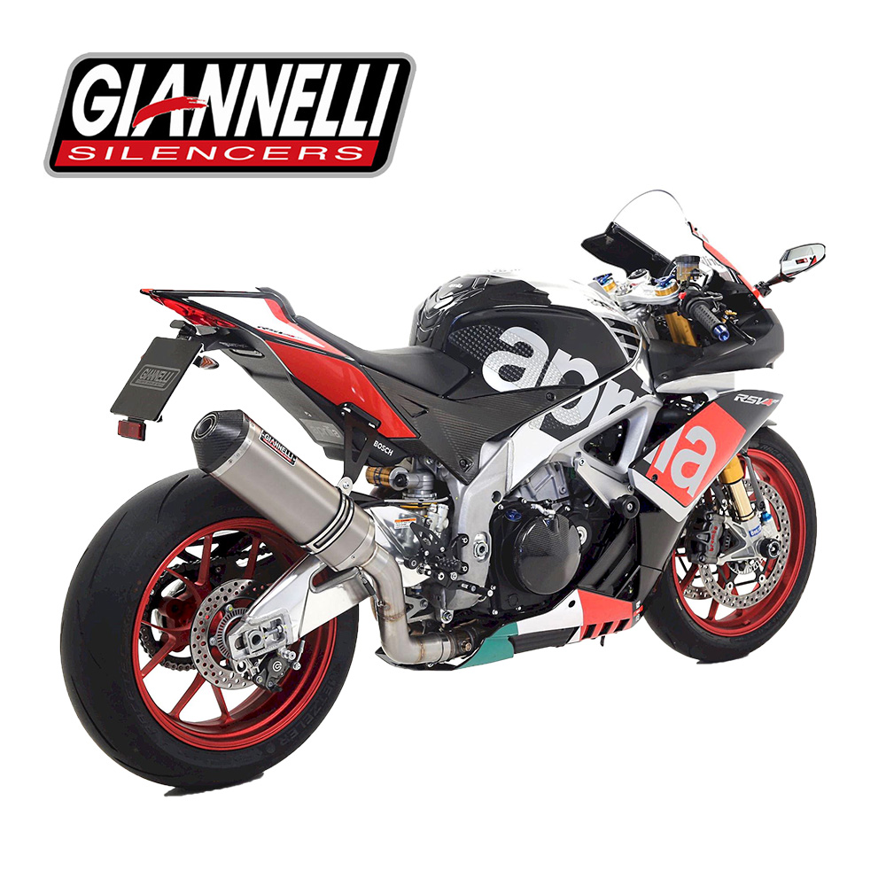Silenziatore Titanio RSV4 2009/2010 Slip-on Terminale Carbonio E13 Omologato