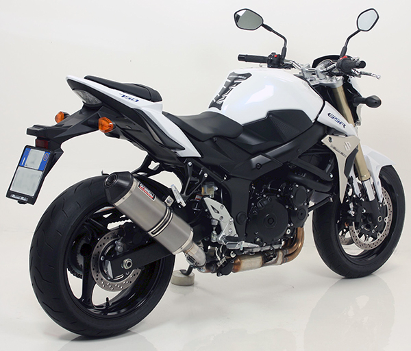 Scarico GSR 750 Linea Completa Silenziatore Titanio Terminale Carbonio