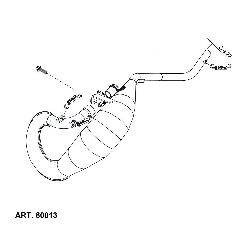 X-Fight Weader Pipe Derbi Senda SM X-Treme/Racing/Limited/X-Treme