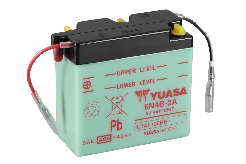 Batteria 6N4B-2A - Convenzionale - Con manutenzione - Fornita senza acido