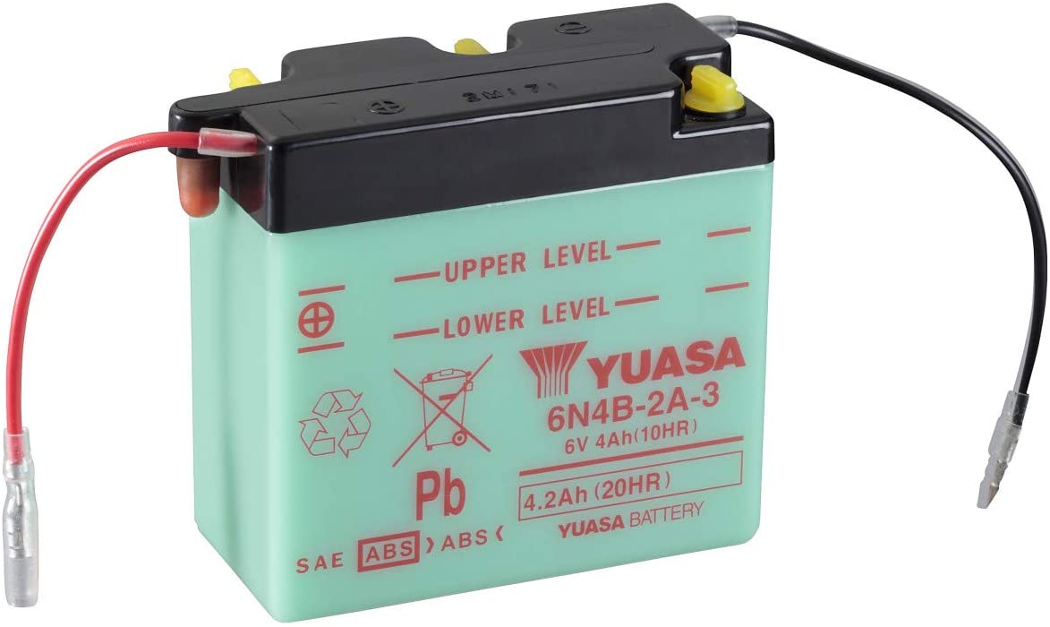 Batteria 6N4B-2A-3 - Convenzionale - Con manutenzione - Fornita senza acido