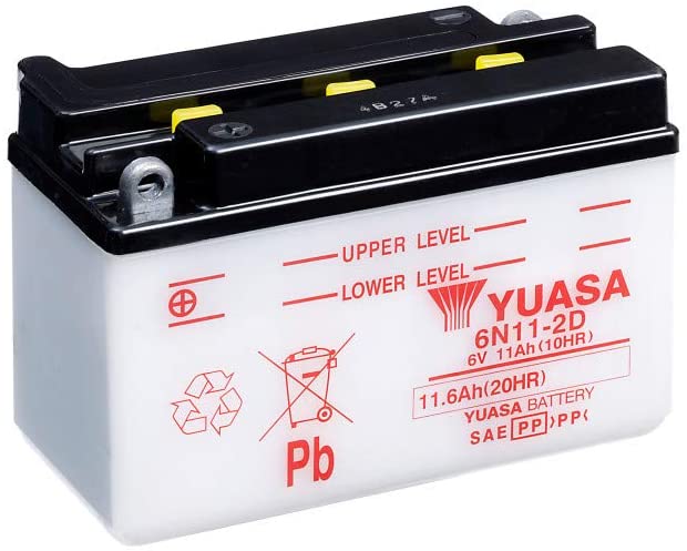 Batteria 6N11-2D - Convenzionale - Con manutenzione - Fornita senza acido