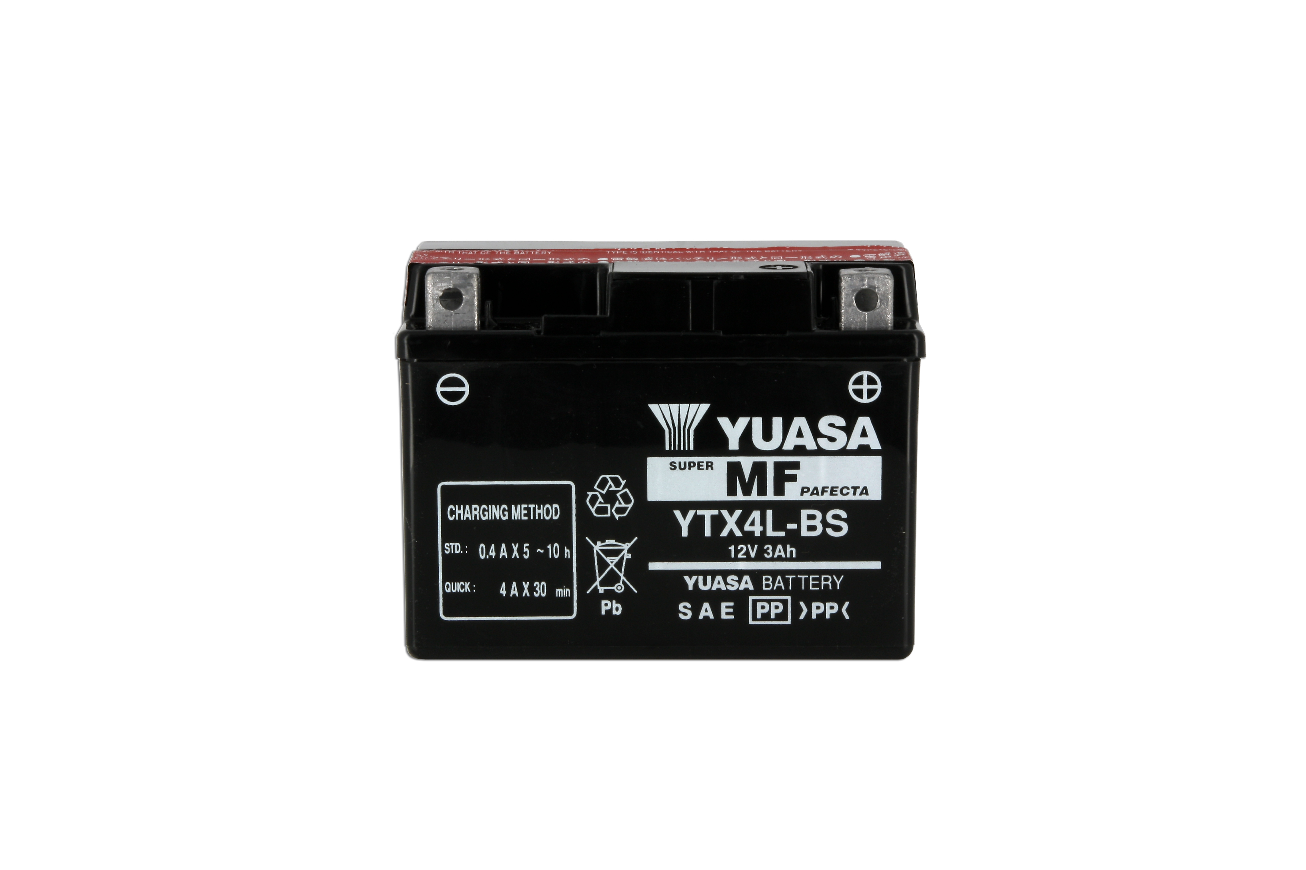 Batteria YTX4L-BS - AGM - Senza manutenzione - Fornita con kit acido